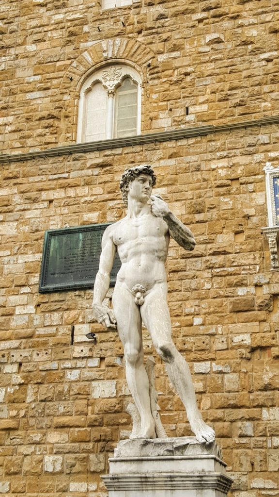 Davidfigur in Florenz.